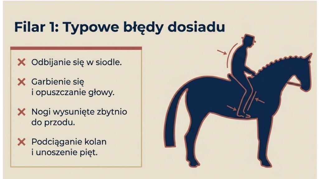 Prawidłowy dosiad w&nbsp;ujeżdżeniu