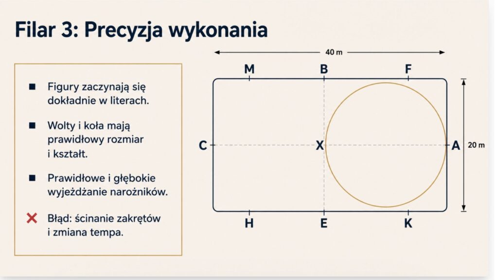 Precyzja wykonania programu ujeżdżeniowego